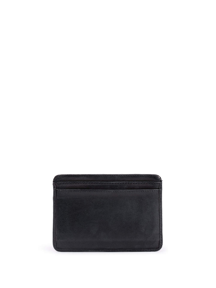 Top Quality Chanel Leather Quilted CC Logo Card Holder Wallet Black