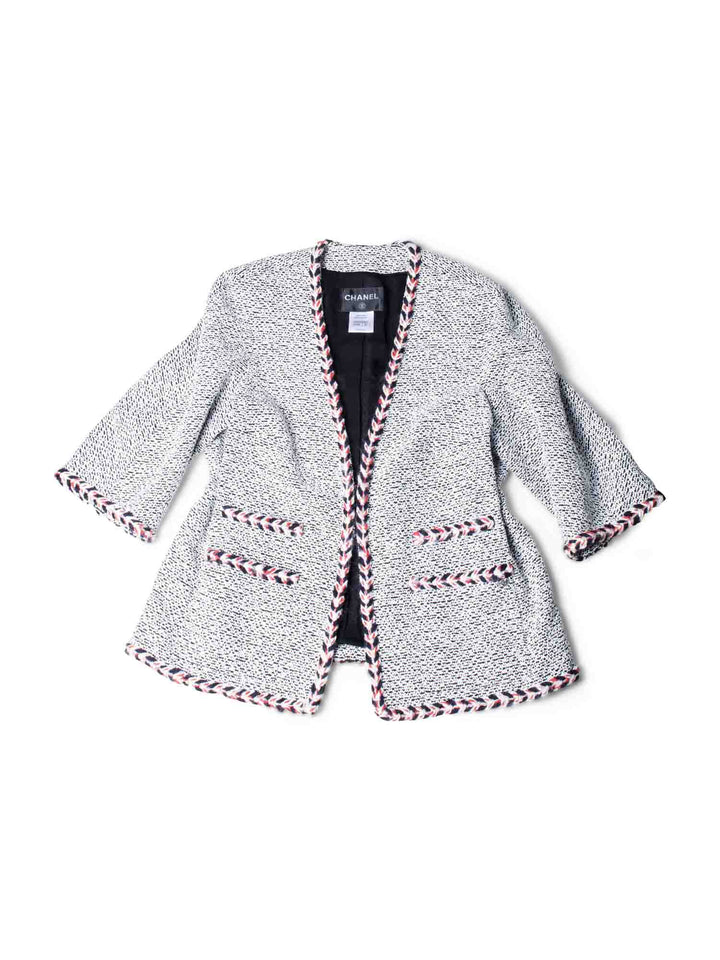 Top Quality Chanel Lesage Tweed Fringe Jacket Multicolor