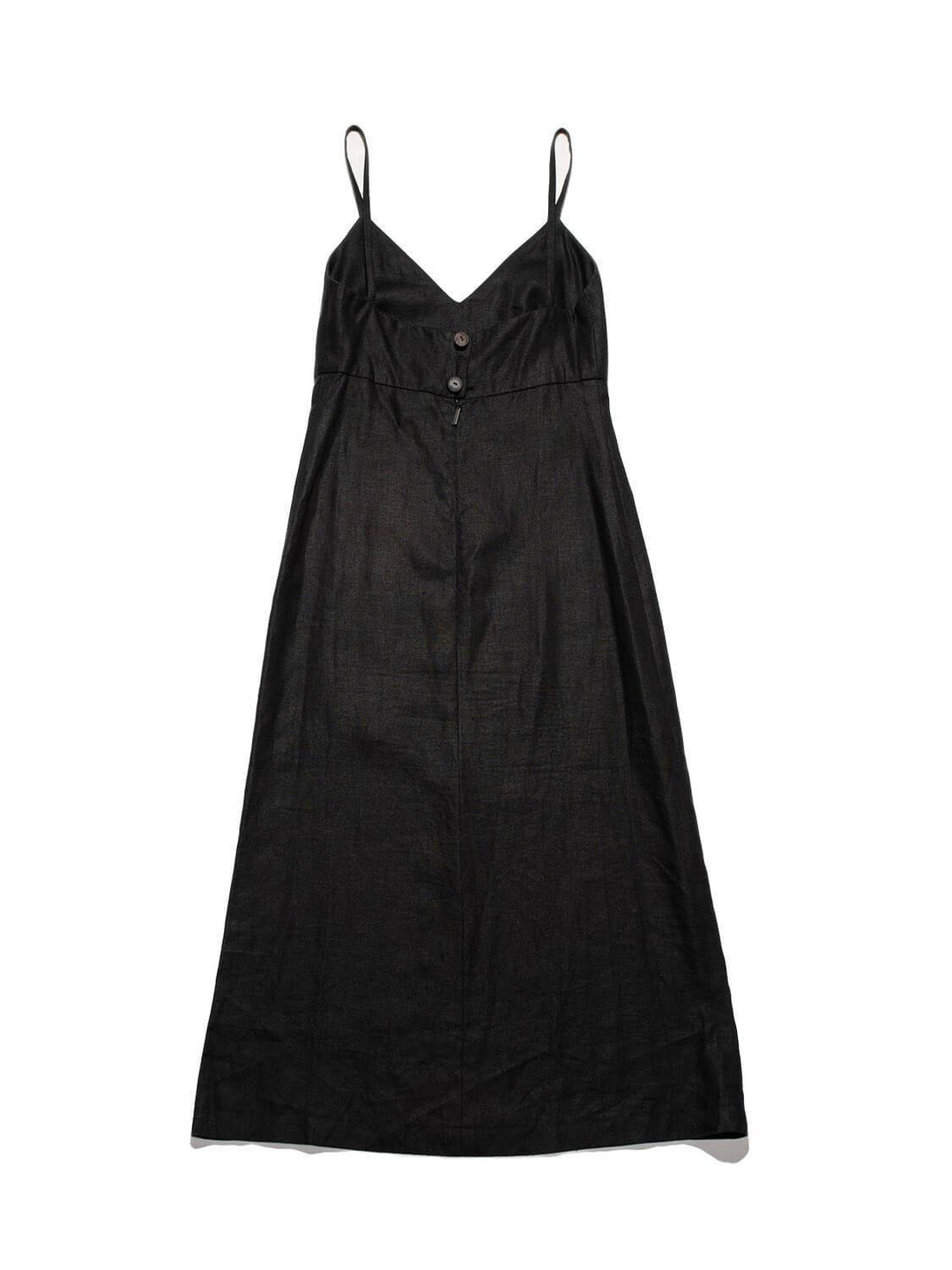 Top Quality Chanel Linen Maxi Dress Black