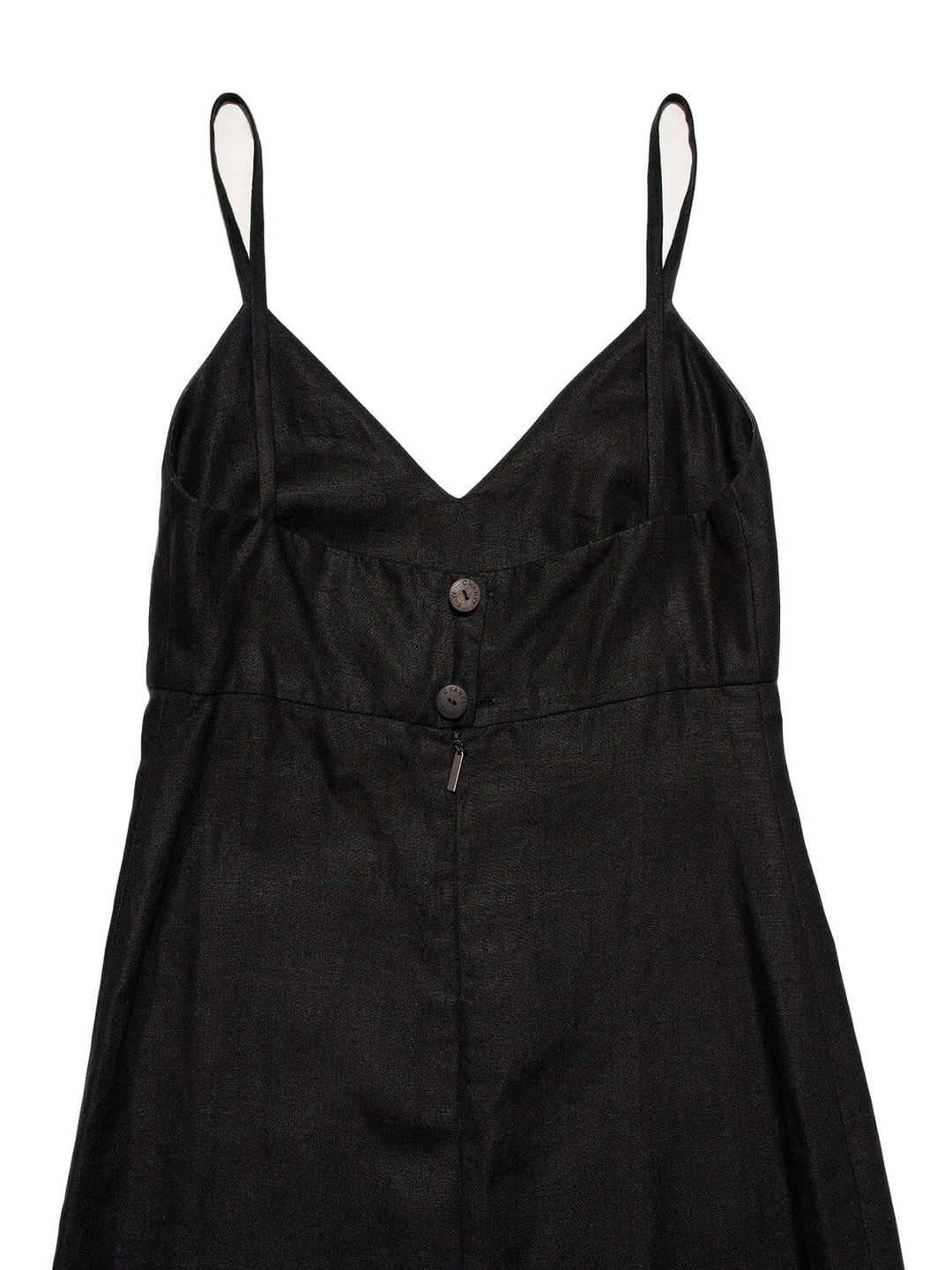 Top Quality Chanel Linen Maxi Dress Black