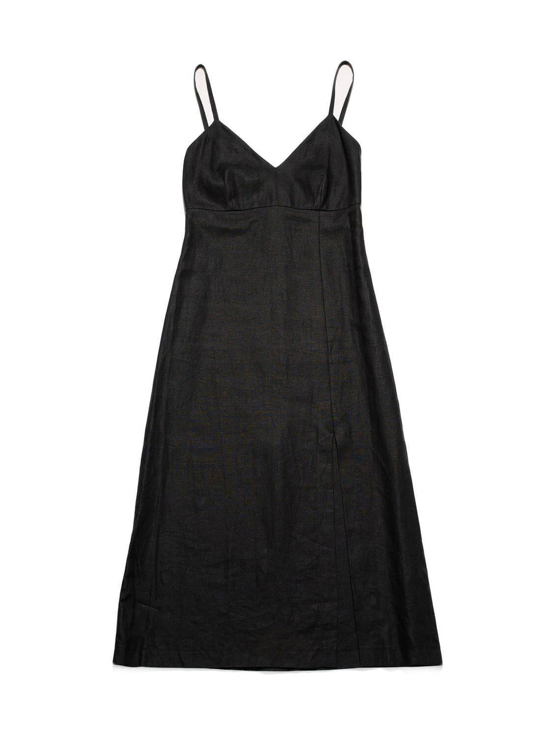 Top Quality Chanel Linen Maxi Dress Black