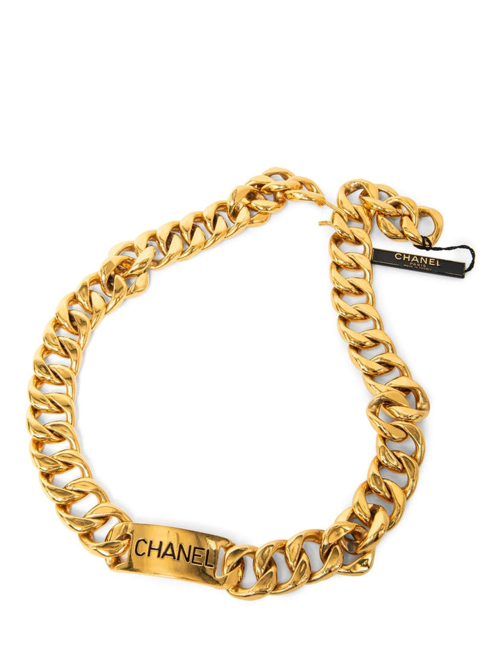 Top Quality Chanel Logo 24K Gold Plated Chunky Chain Belt