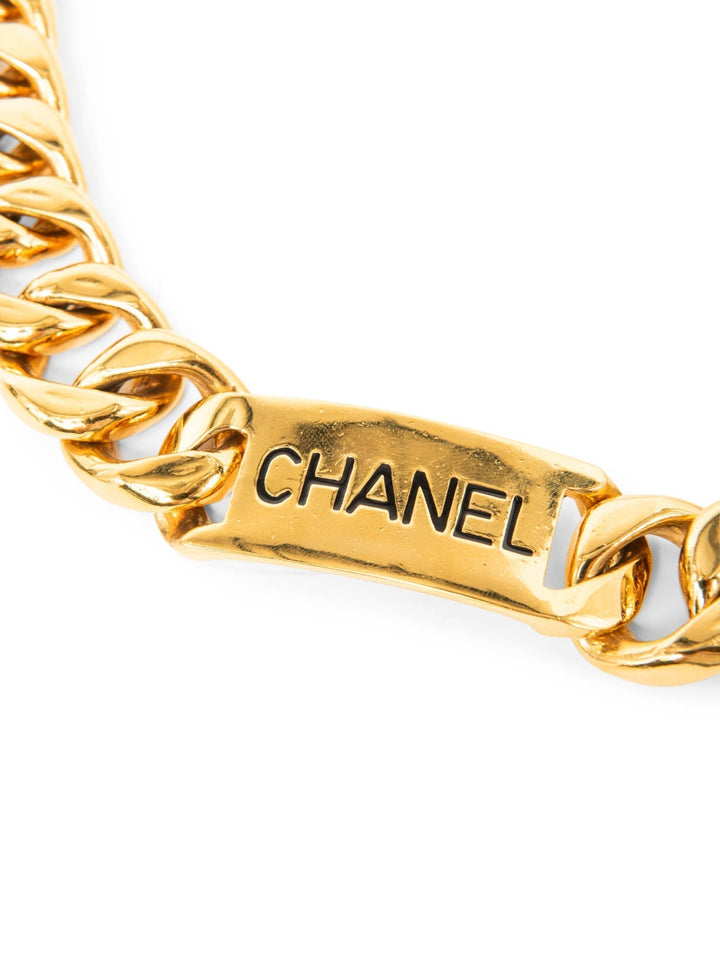 Top Quality Chanel Logo 24K Gold Plated Chunky Chain Belt
