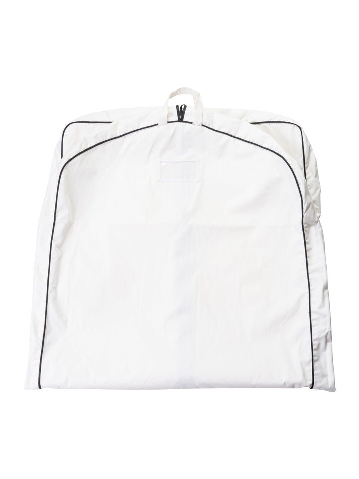 Top Quality Chanel Logo Canvas Garment Bag White Black
