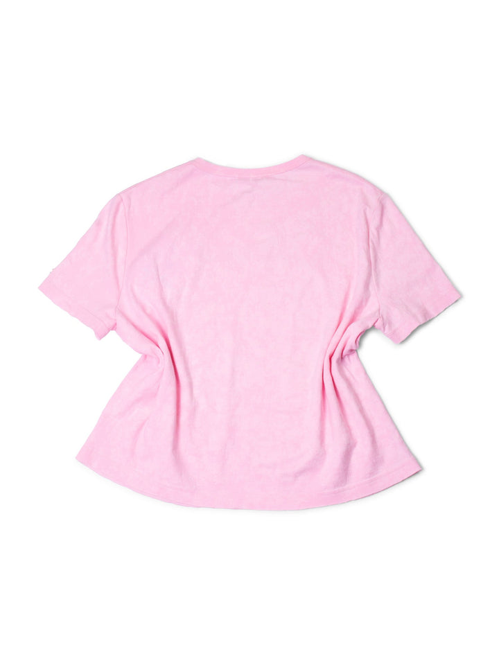Top Quality Chanel Logo Cotton Embroidered Tie-Dye T-Shirt Pink