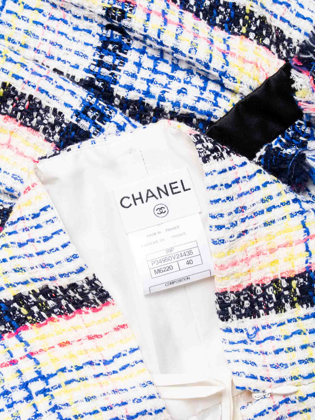 Top Quality Chanel Logo Fantasy Tweed Fringe High Waisted Skirt Multicolor