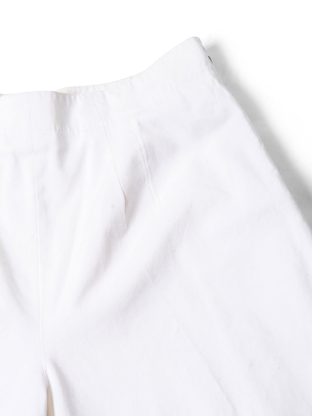 Top Quality Chanel Logo High Wasted Wide Sailor Pants White