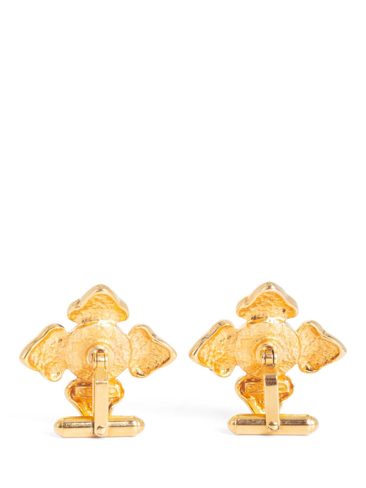 Top Quality Chanel Pearl Gripoix Cufflinks Gold