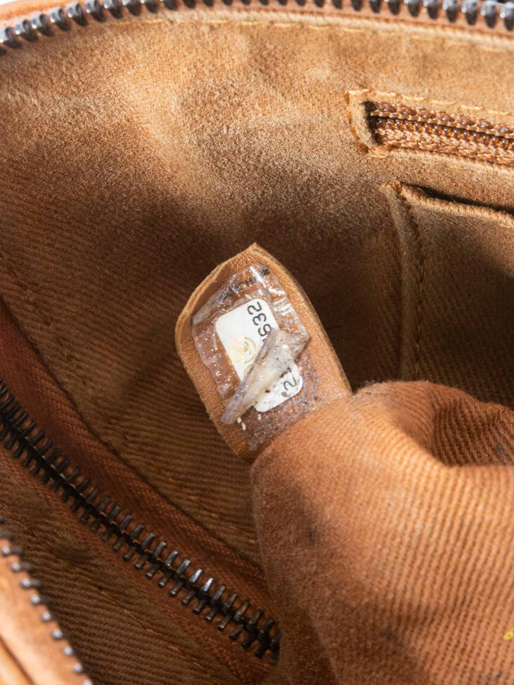 Top Quality Chanel Quilted Caviar CC Top Handle Bag Brown