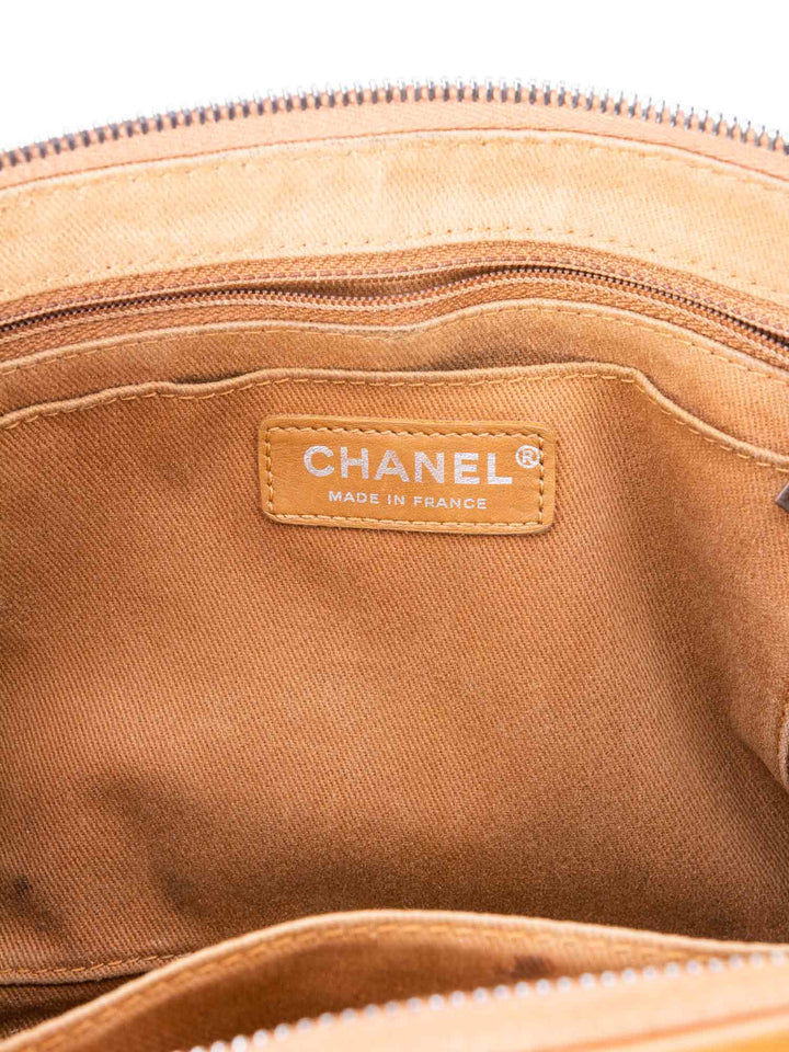 Top Quality Chanel Quilted Caviar CC Top Handle Bag Brown