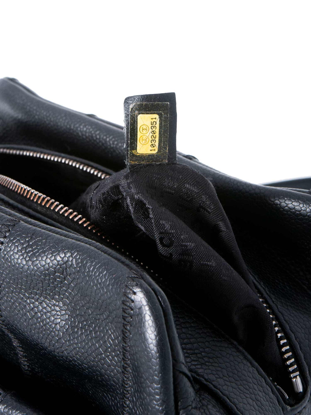 Top Quality Chanel Quilted Caviar Leather Top Handle Bag Black
