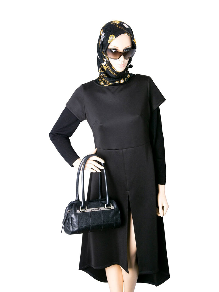 Top Quality Chanel Quilted Caviar Leather Top Handle Bag Black