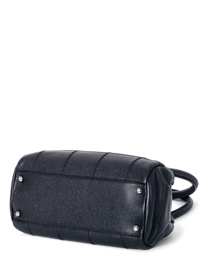 Top Quality Chanel Quilted Caviar Leather Top Handle Bag Black
