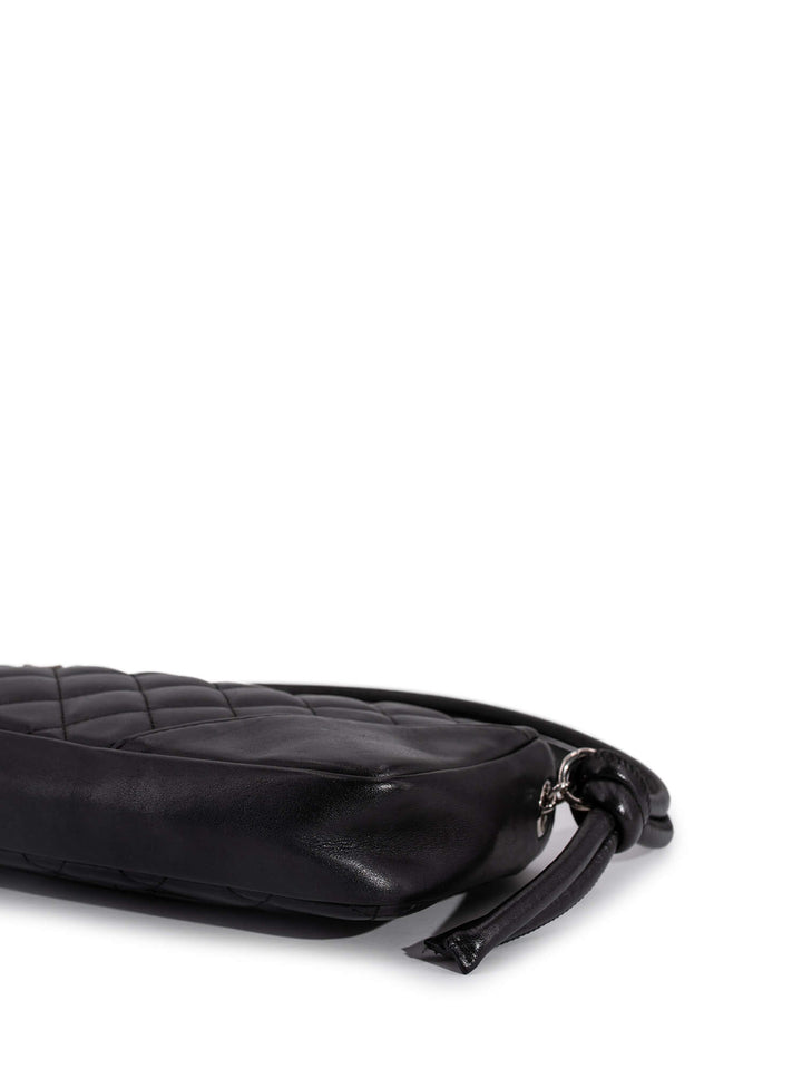 Top Quality Chanel Quilted Leather CC Cambon Shoulder Bag Black White