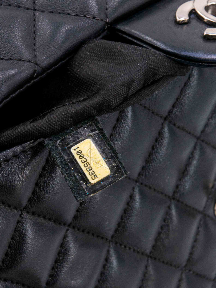Top Quality Chanel Quilted Leather CC Flap Maxi Bag Black