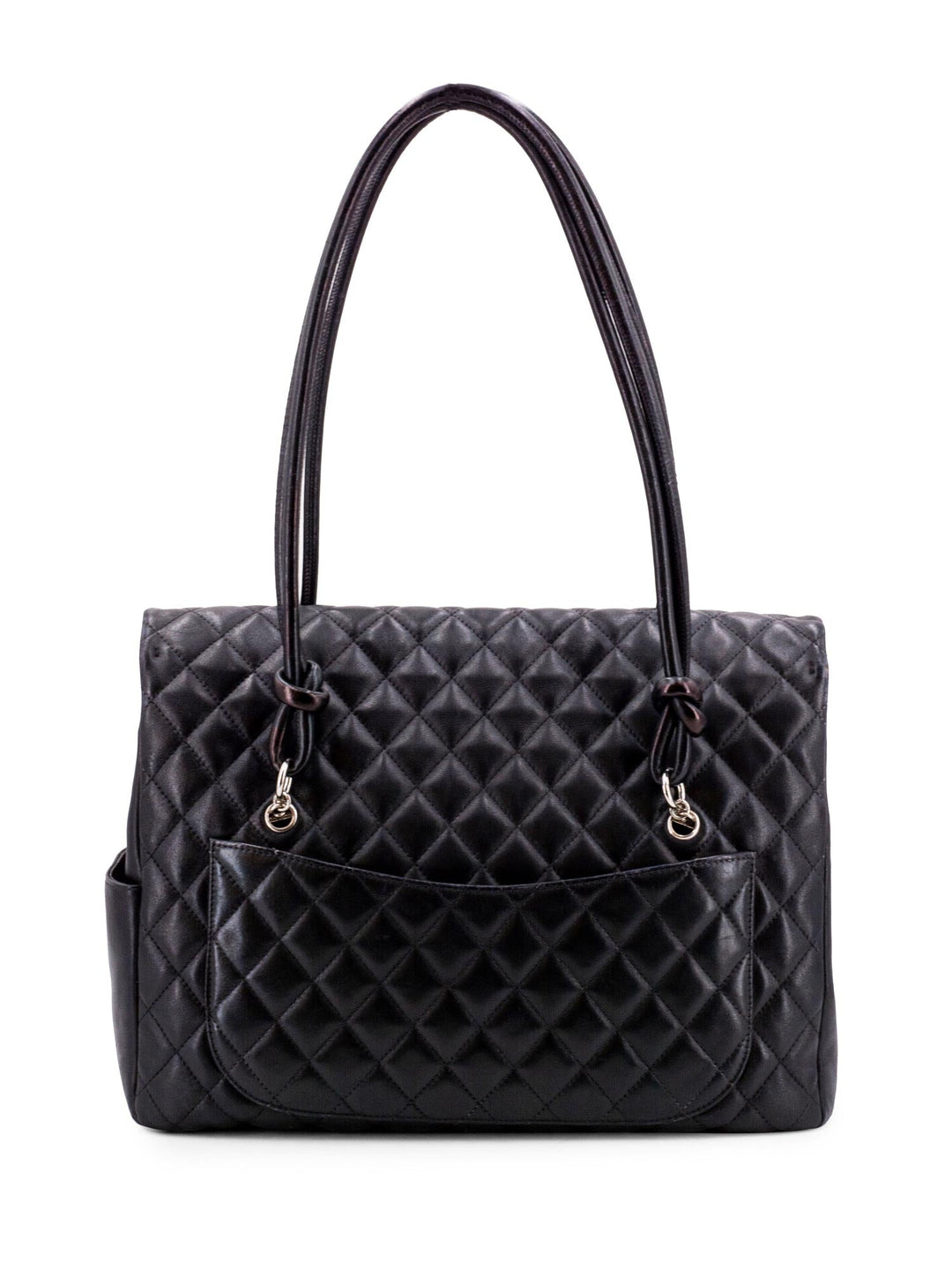 Top Quality Chanel Quilted Leather CC Flap Maxi Bag Black