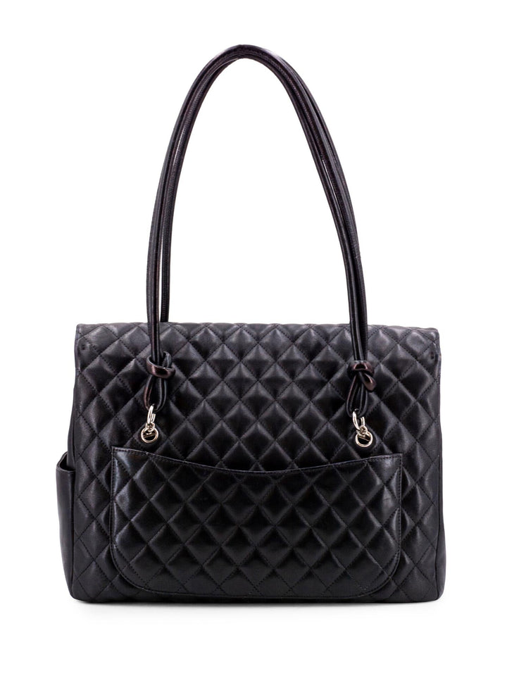 Top Quality Chanel Quilted Leather CC Flap Maxi Bag Black