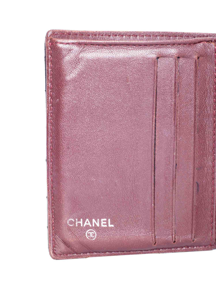 Top Quality Chanel Quilted Leather CC Logo Bifold Wallet Black