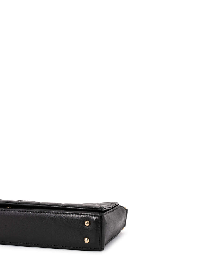 Top Quality Chanel Quilted Leather CC Logo Chocolate Bar Flap Bag Black