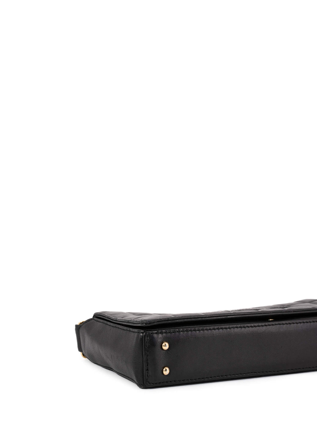 Top Quality Chanel Quilted Leather CC Logo Chocolate Bar Flap Bag Black