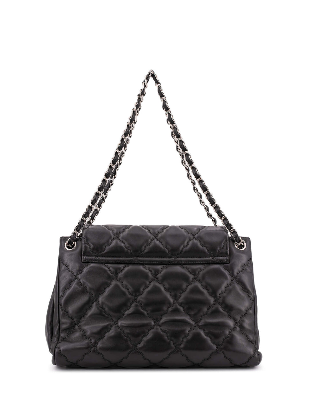 Top Quality Chanel Quilted Leather CC Logo Flap Bag Black