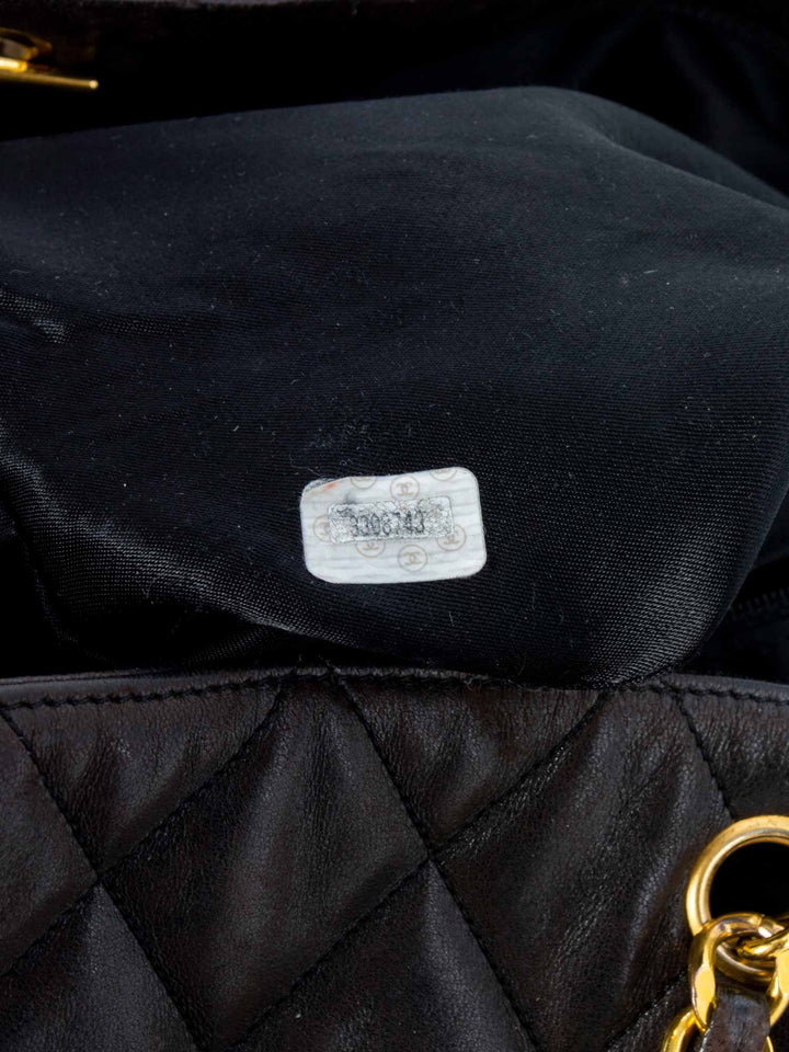 Top Quality Chanel Quilted Leather CC Logo Medallion Large Shopper Bag Brown