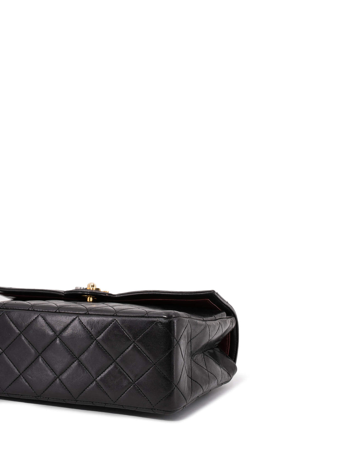 Top Quality Chanel Quilted Leather CC Logo Medium Flap Bag Black