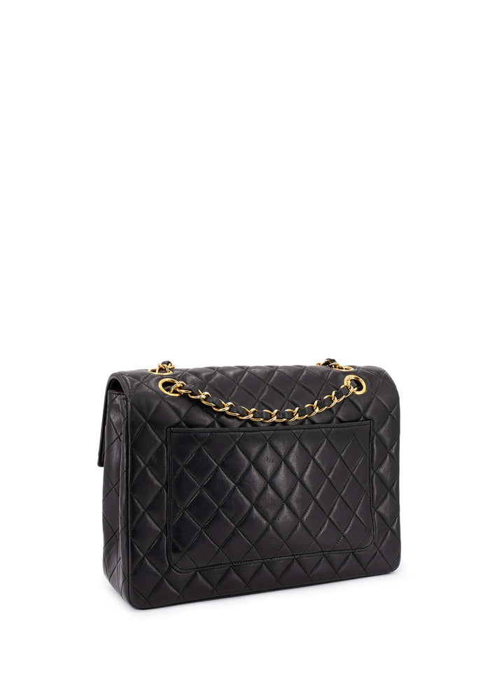 Top Quality Chanel Quilted Leather CC Logo Medium Flap Bag Black