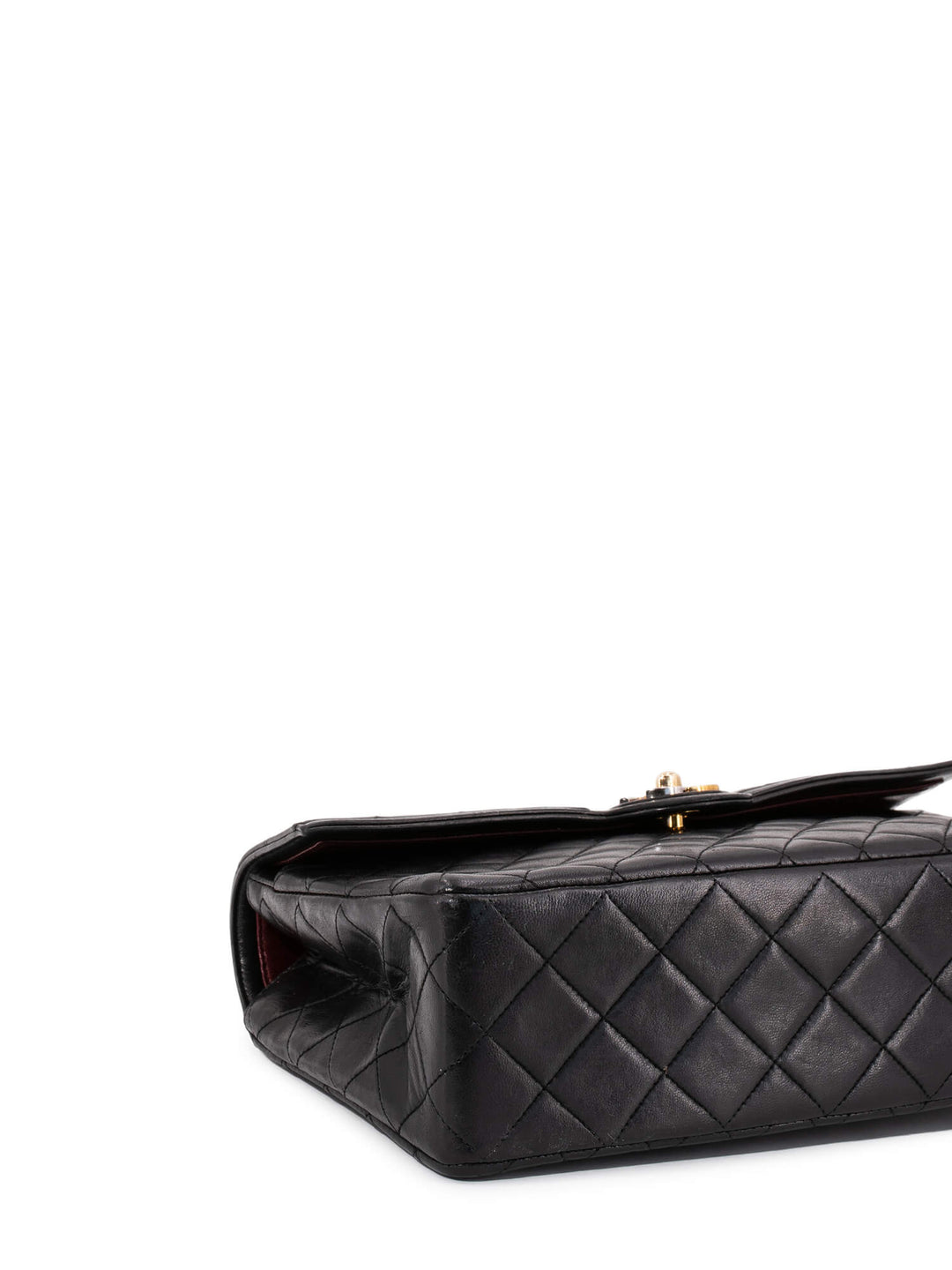 Top Quality Chanel Quilted Leather CC Logo Medium Flap Bag Black