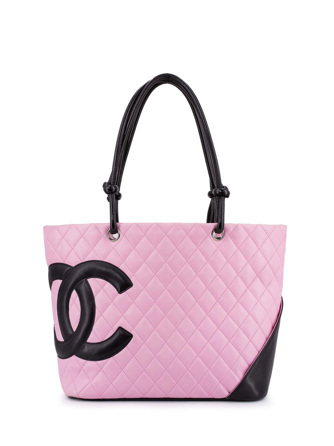 Top Quality Chanel Quilted Leather Cambon Bag Pink