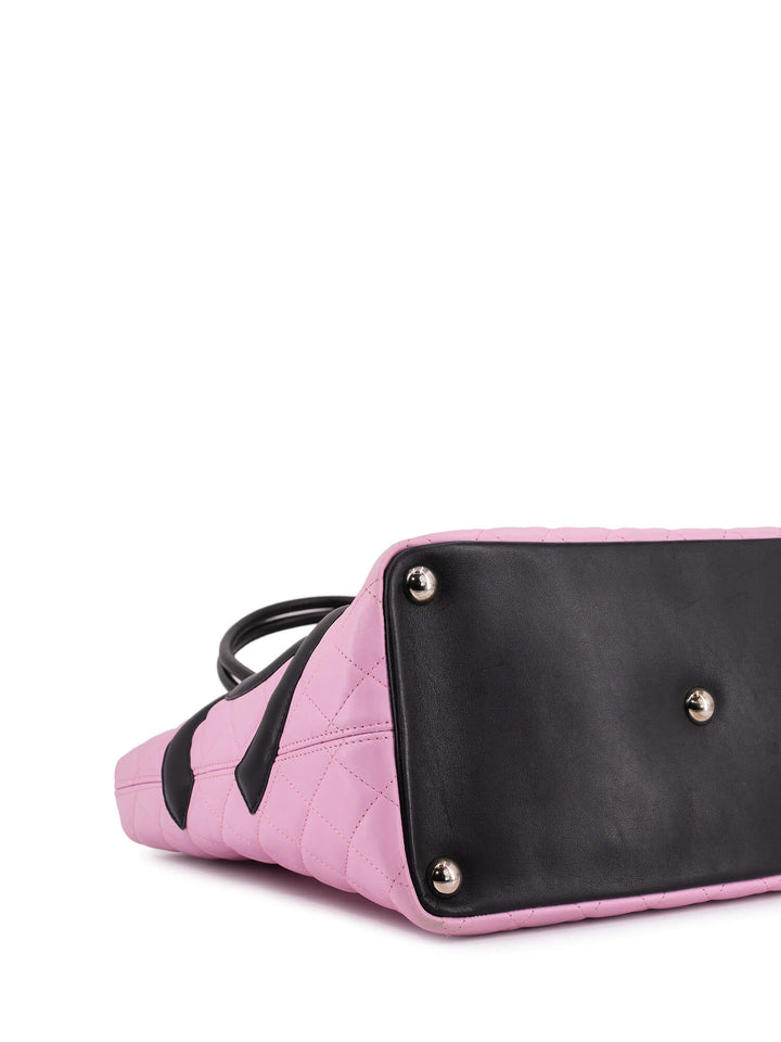 Top Quality Chanel Quilted Leather Cambon Bag Pink