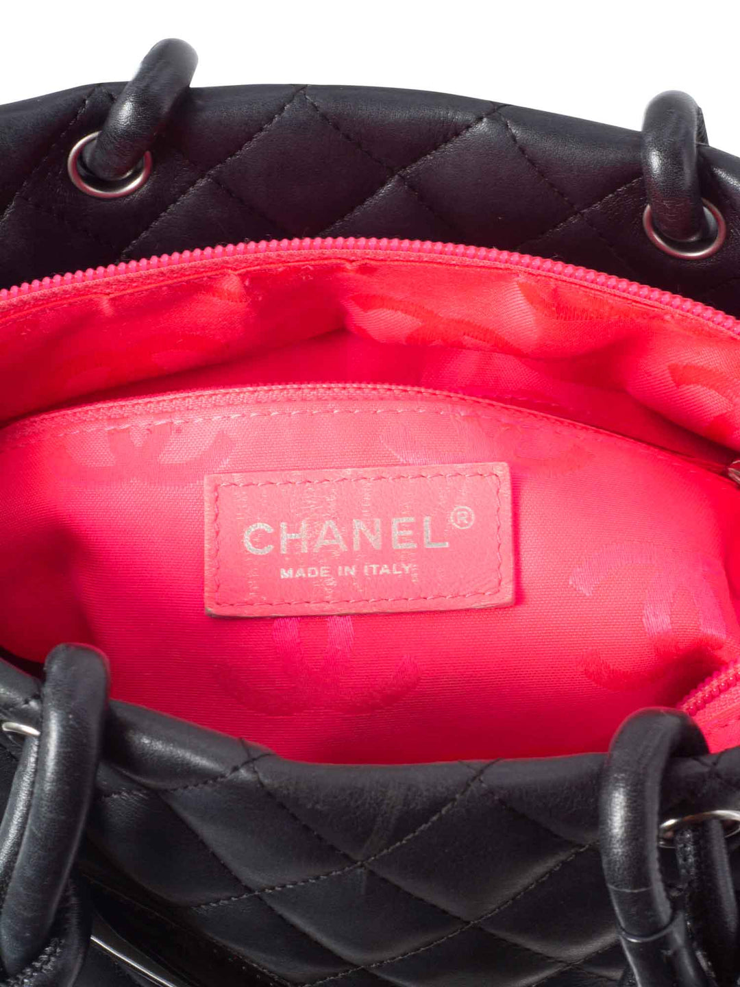 Top Quality Chanel Quilted Leather Cambon Bucket Bag Black