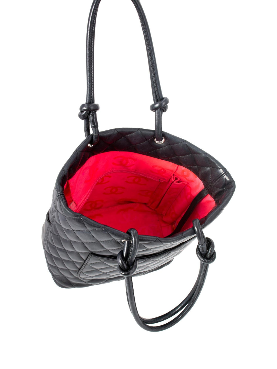 Top Quality Chanel Quilted Leather Cambon Bucket Bag Black