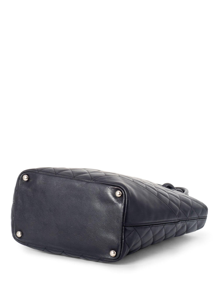 Top Quality Chanel Quilted Leather Cambon Bucket Bag Black