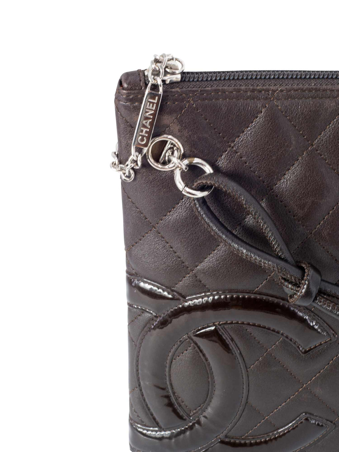Top Quality Chanel Quilted Leather Cambon Messenger Bag Brown