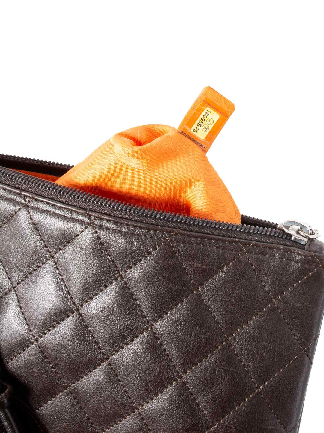 Top Quality Chanel Quilted Leather Cambon Messenger Bag Brown