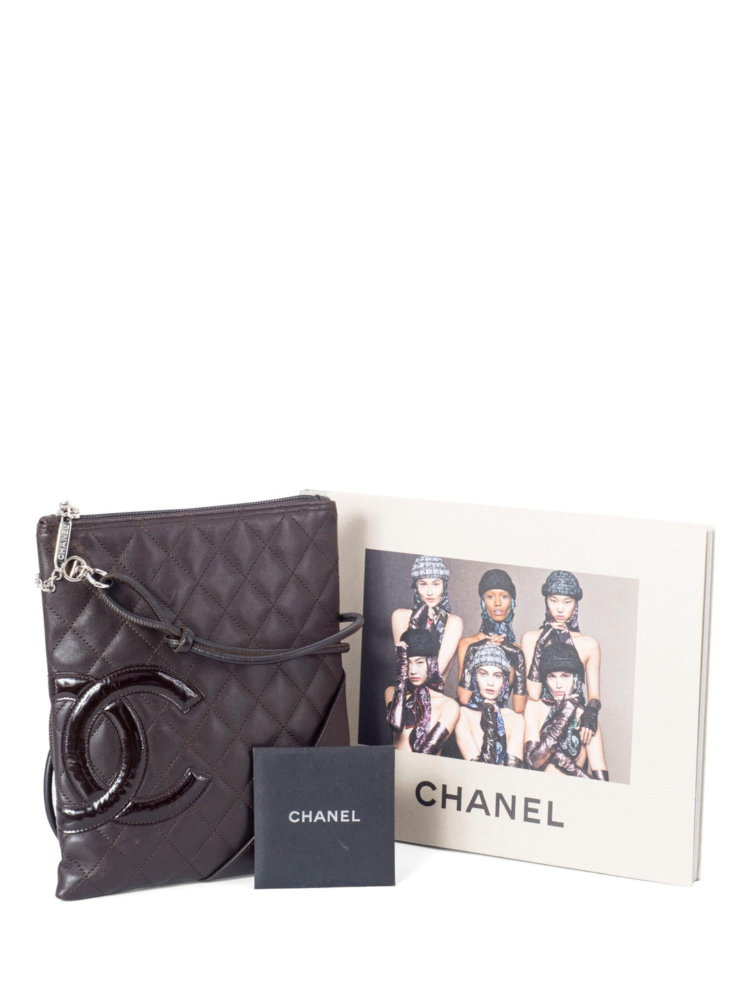 Top Quality Chanel Quilted Leather Cambon Messenger Bag Brown