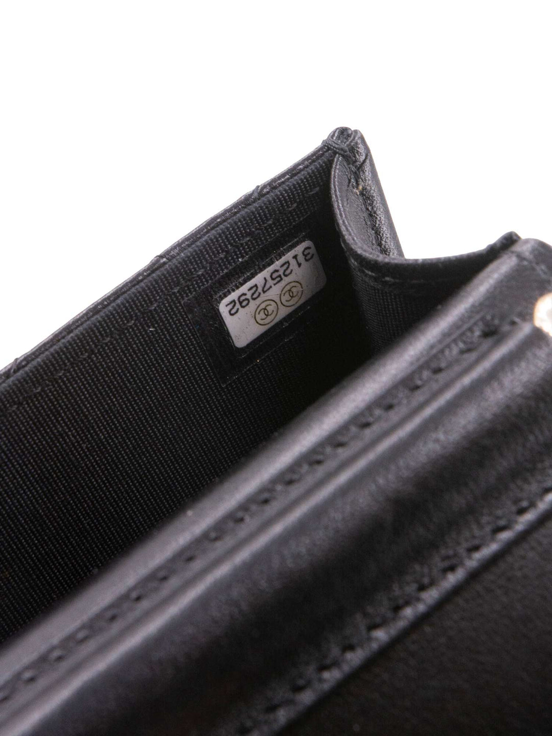 Top Quality Chanel Quilted Leather Camellia Phone Messenger Bag Black