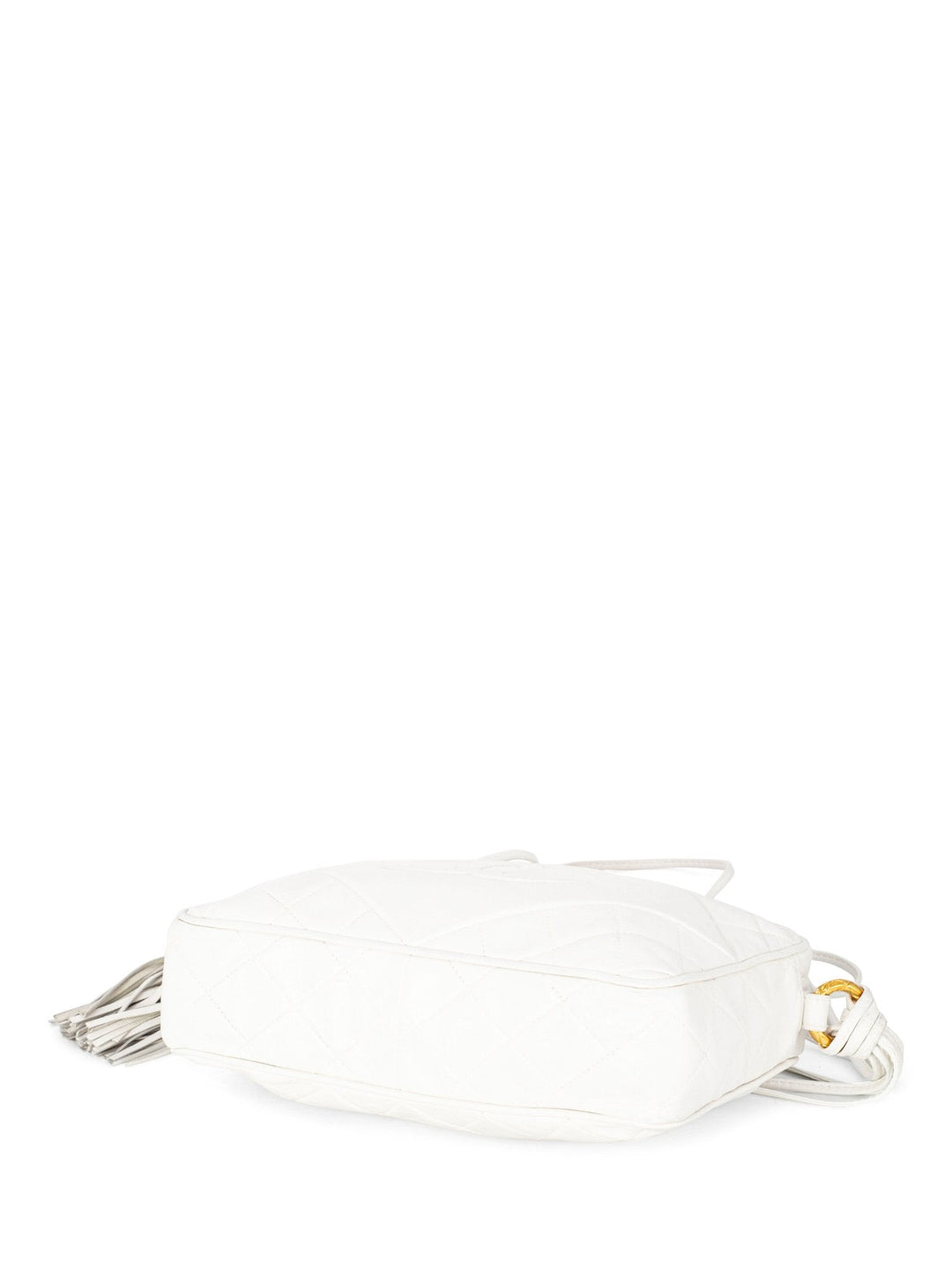 Top Quality Chanel Quilted Leather Camera Bag White