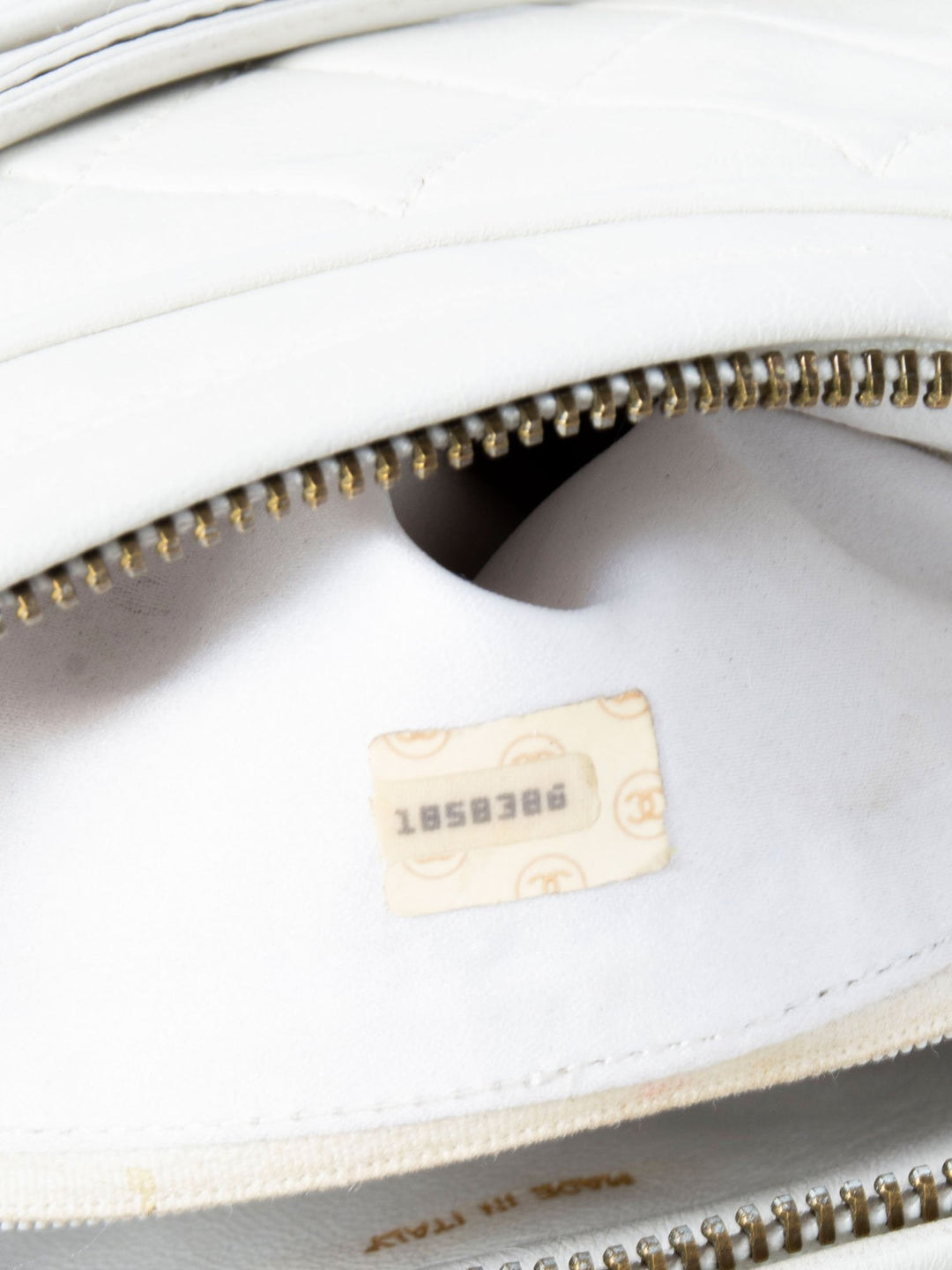 Top Quality Chanel Quilted Leather Camera Bag White