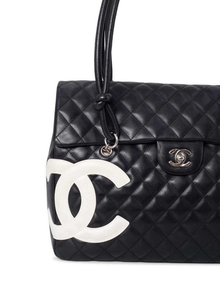 Top Quality Chanel Quilted Leather Jumbo Flap Bag Black
