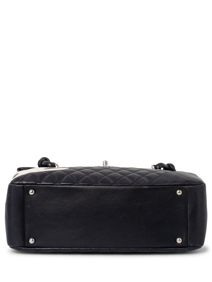 Top Quality Chanel Quilted Leather Jumbo Flap Bag Black