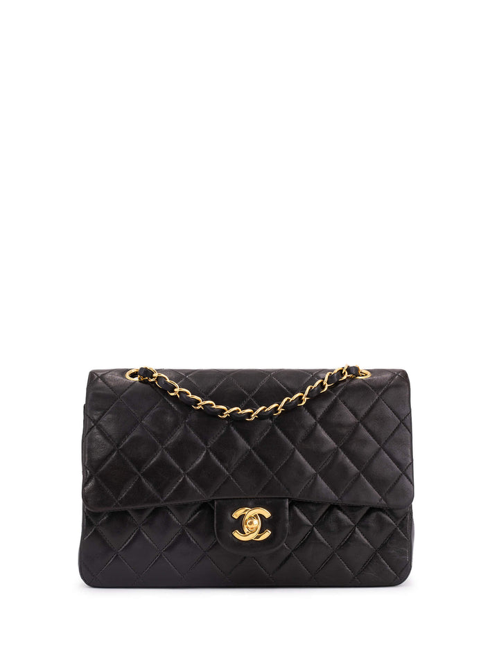 Top Quality Chanel Quilted Leather Medium Double Flap Bag Black