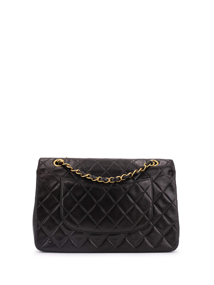 Top Quality Chanel Quilted Leather Medium Double Flap Bag Black
