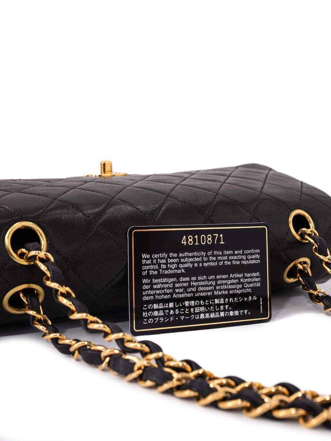 Top Quality Chanel Quilted Leather Medium Double Flap Bag Black