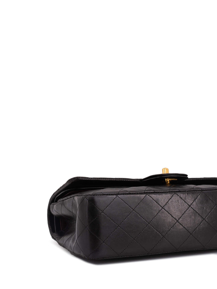 Top Quality Chanel Quilted Leather Medium Double Flap Bag Black