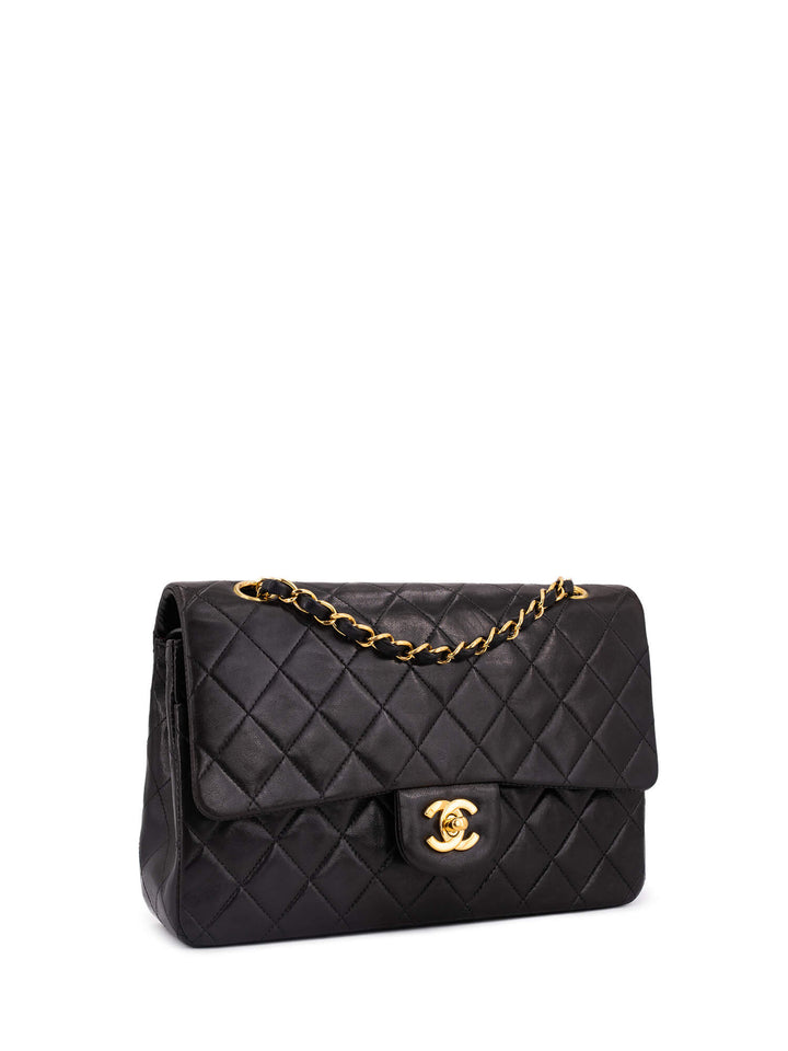 Top Quality Chanel Quilted Leather Medium Double Flap Bag Black