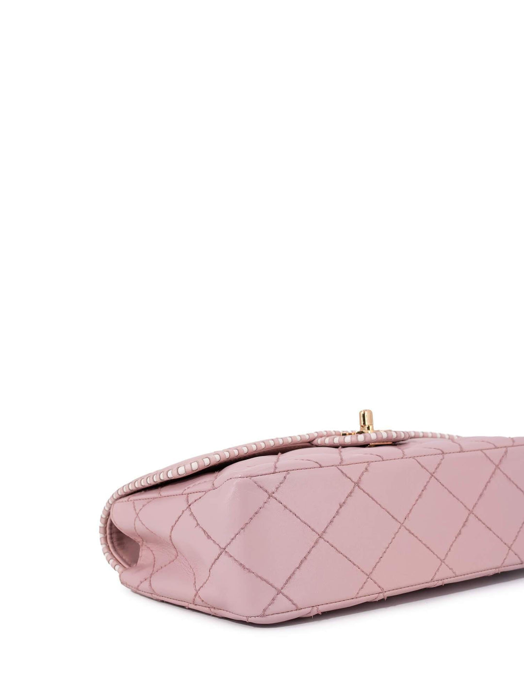 Top Quality Chanel Quilted Leather Medium Single Flap Bag Pink