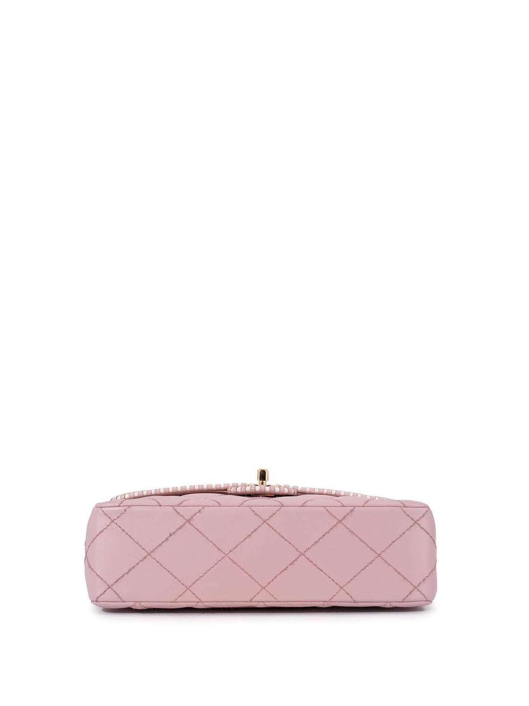 Top Quality Chanel Quilted Leather Medium Single Flap Bag Pink