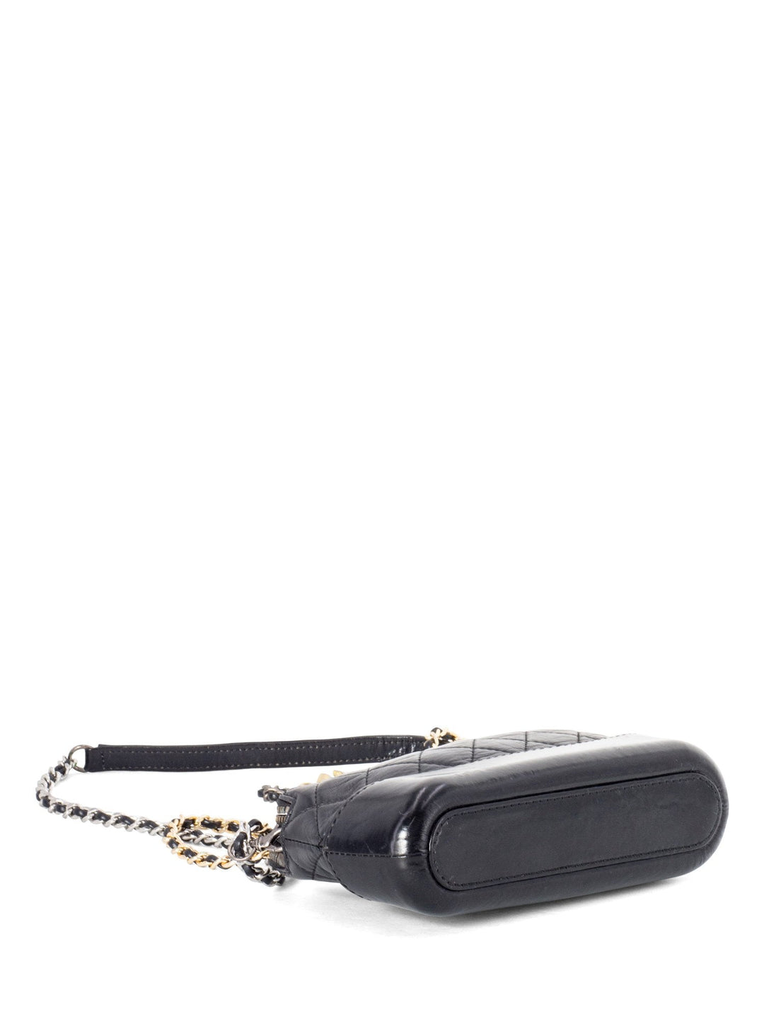 Top Quality Chanel Quilted Leather Mini Gabrielle Messenger Bag Black